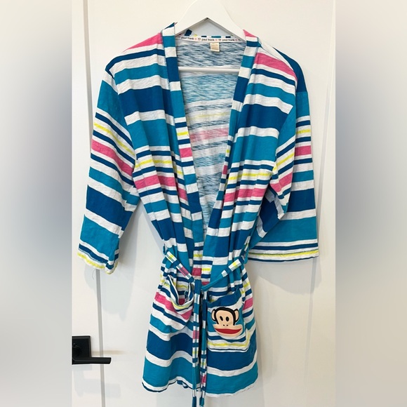 Paul Frank Other - Vintage Y2K Paul Frank Women’s Striped Lightweight Robe Sleepwear Size L/XL